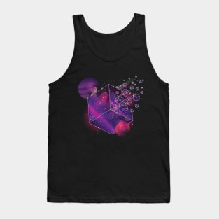 Geometric Galaxy Cube Tank Top